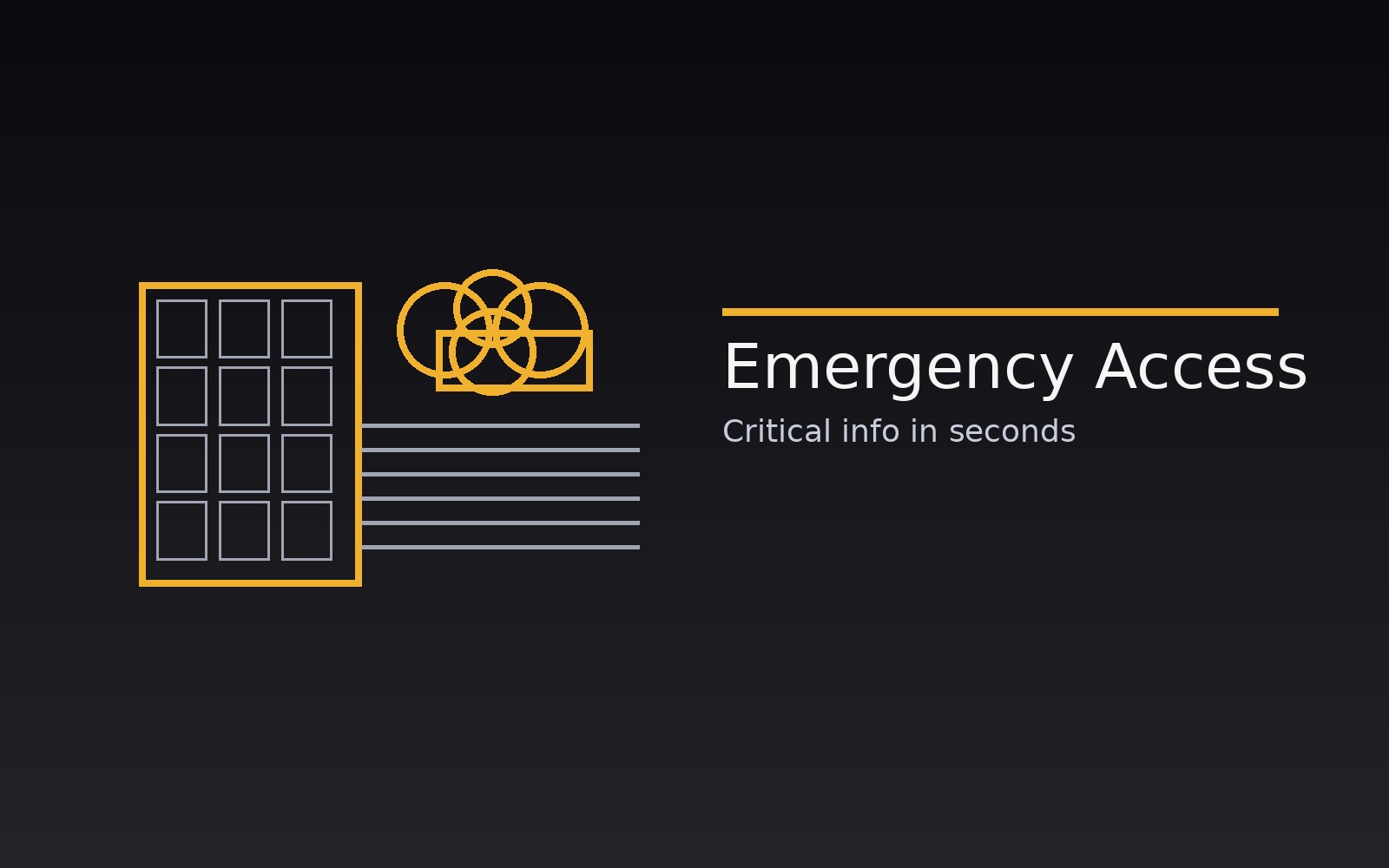 Emergency response pack